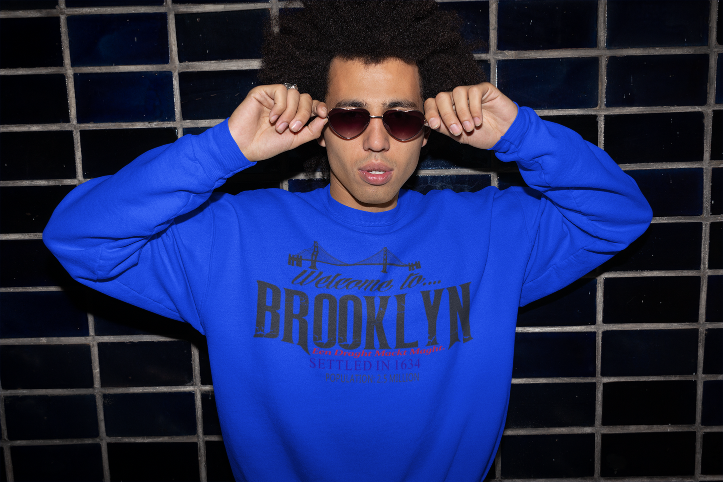 Brooklyn unisex heavy blend crewneck sweatshirt